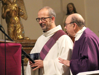 Le diacre Didier Berret et l'abbé Gaby Aubry