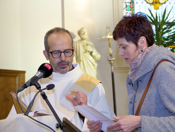 Didier Berret et Laurence Miserez, lectrice