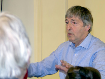 Gérard Queloz, de Saignelégier, directeur de la chorale Sainte-Cécile de Montfaucon