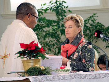 L'abbé Jean-René Malaba et Marie-Claire Mathys