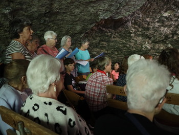 Grotte de Sainte Colombe, Assomption 2023