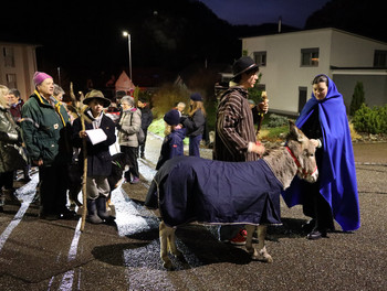 célébration œcuménique du 24 décembre adaptée aux familles à la ferme de la famille Gafner à Moutier