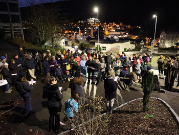 célébration œcuménique du 24 décembre adaptée aux familles à la ferme de la famille Gafner à Moutier