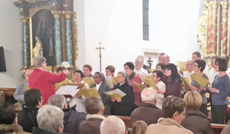 Concert de Noël de Ste-Cécile de Montignez-Damphreux-Lugnez et de la fanfare de Boncourt, Montignez, 18 décembre 2016 