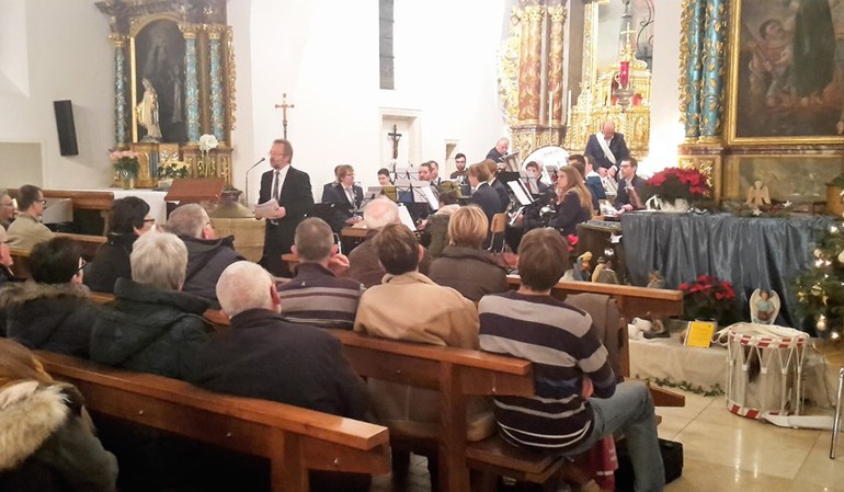 Concert de Noël de Ste-Cécile de Montignez-Damphreux-Lugnez et de la fanfare de Boncourt, Montignez, 18 décembre 2016 