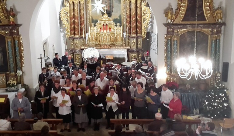 Concert de Noël de Ste-Cécile de Montignez-Damphreux-Lugnez et de la fanfare de Boncourt, Montignez, 18 décembre 2016 