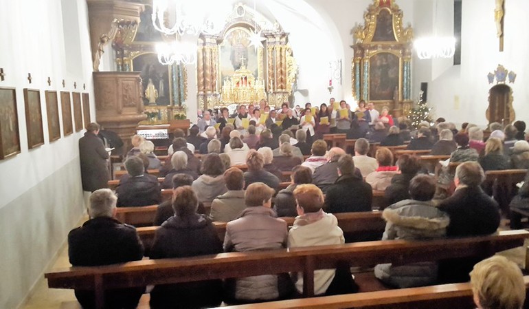 Concert de Noël de Ste-Cécile de Montignez-Damphreux-Lugnez et de la fanfare de Boncourt, Montignez, 18 décembre 2016 