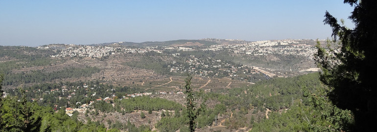 Israel 2013 - Vue depuis le musée du Yad Vashem 