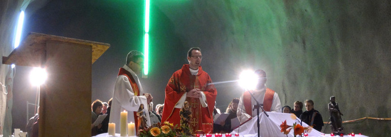 Messe de sainte Barbe 2013 à Courrendlin 