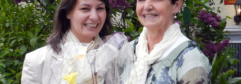 Géraldine Kobel (à gauche) et Elisabeth Bayart