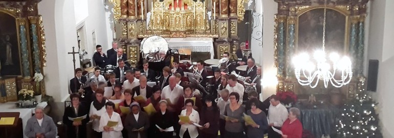 Concert de Noël de Ste-Cécile de Montignez-Damphreux-Lugnez et de la fanfare de Boncourt, Montignez, 18 décembre 2016 