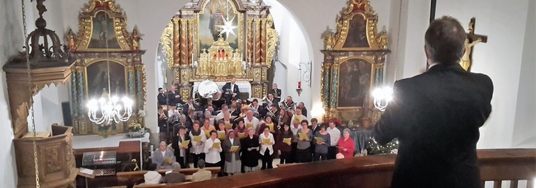 Concert de Noël de Ste-Cécile de Montignez-Damphreux-Lugnez et de la fanfare de Boncourt, Montignez, 18 décembre 2016 