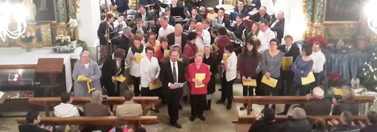 Concert de Noël de Ste-Cécile de Montignez-Damphreux-Lugnez et de la fanfare de Boncourt, Montignez, 18 décembre 2016 