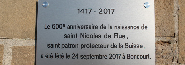 Procession à la statue de St-Nicolas de Boncourt, Clôture de la semaine, 24 sept 2017