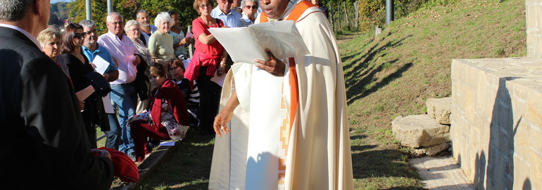 Procession à la statue de St-Nicolas de Boncourt, Clôture de la semaine, 24 sept 2017