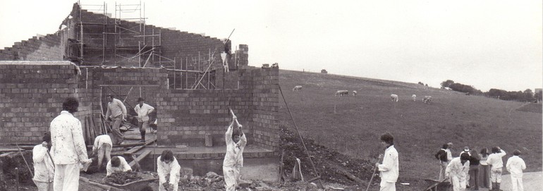 construction de la chapelle de Mormont