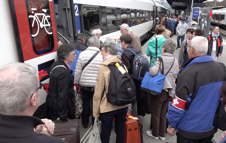 Le départ à Lourdes