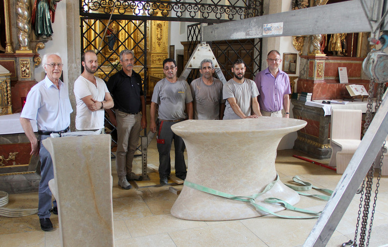 Un nouvel autel pour la chapelle du Vorbourg