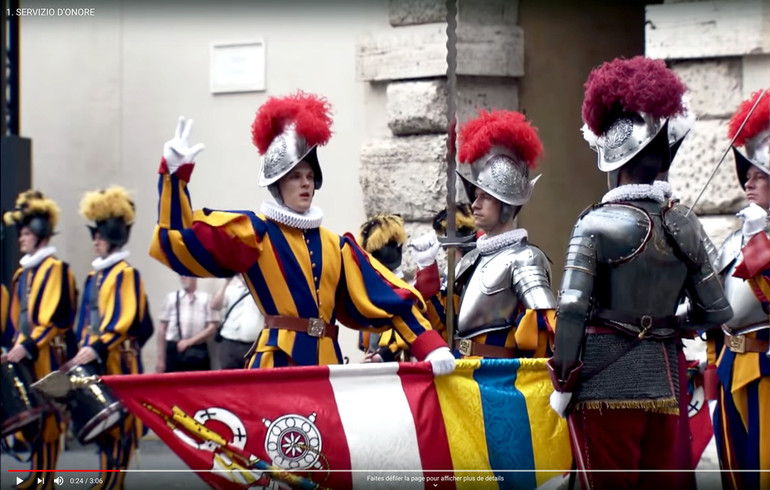 La Garde Suisse Pontificale se présente en vidéo