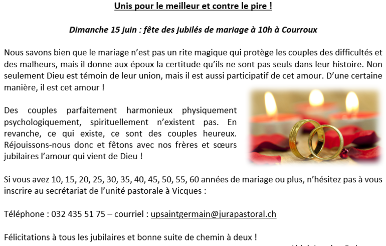Jubilés de mariage