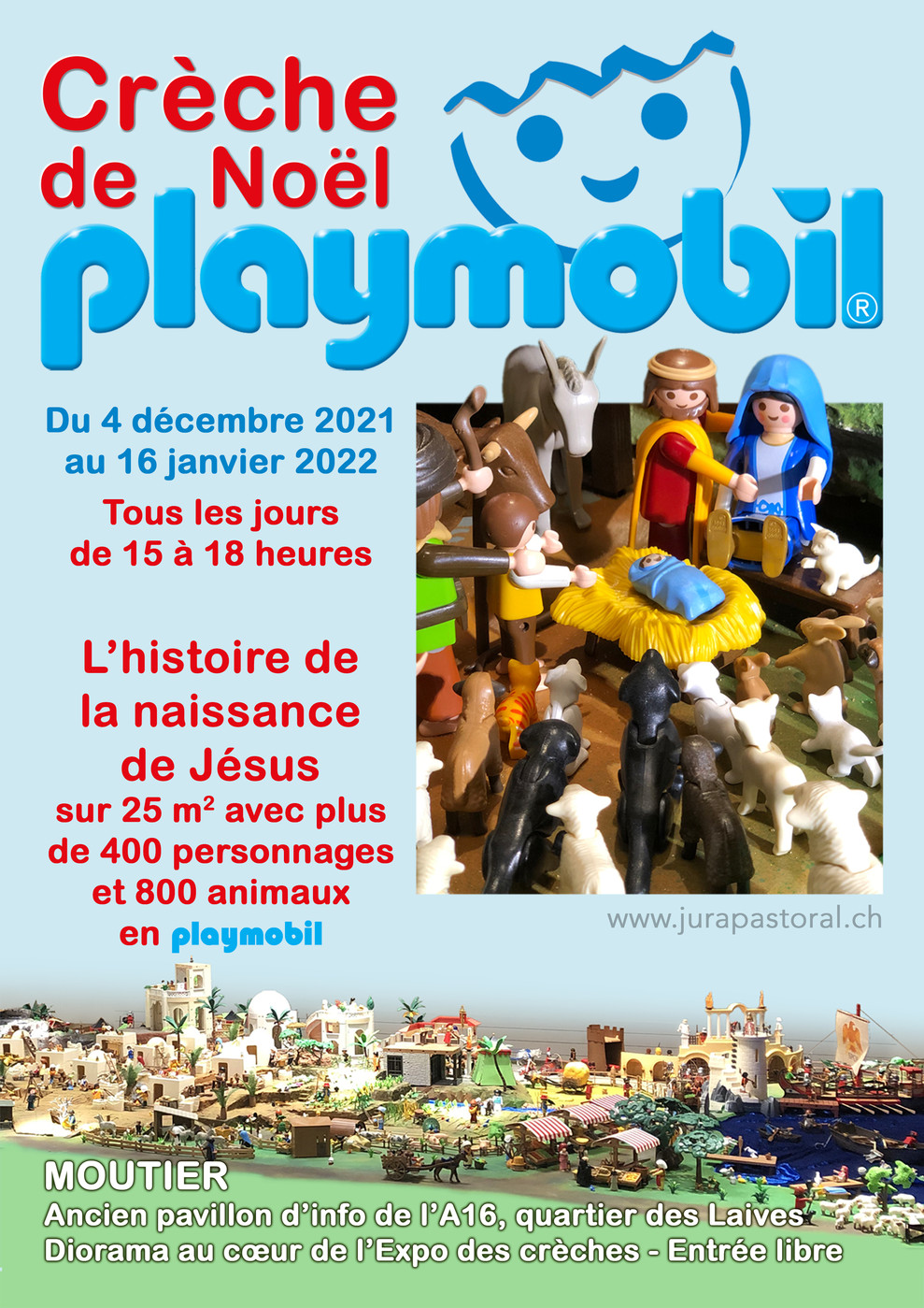 Crèche Playmobil à Moutier - Jura Pastoral