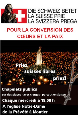« La Suisse prie» pour la conversion des cœurs et de la paix