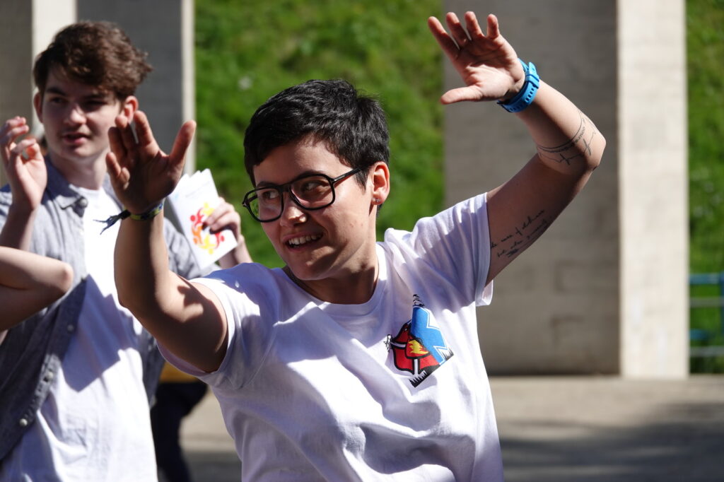 Yanna Antzlinger lors de l'atelier Danse