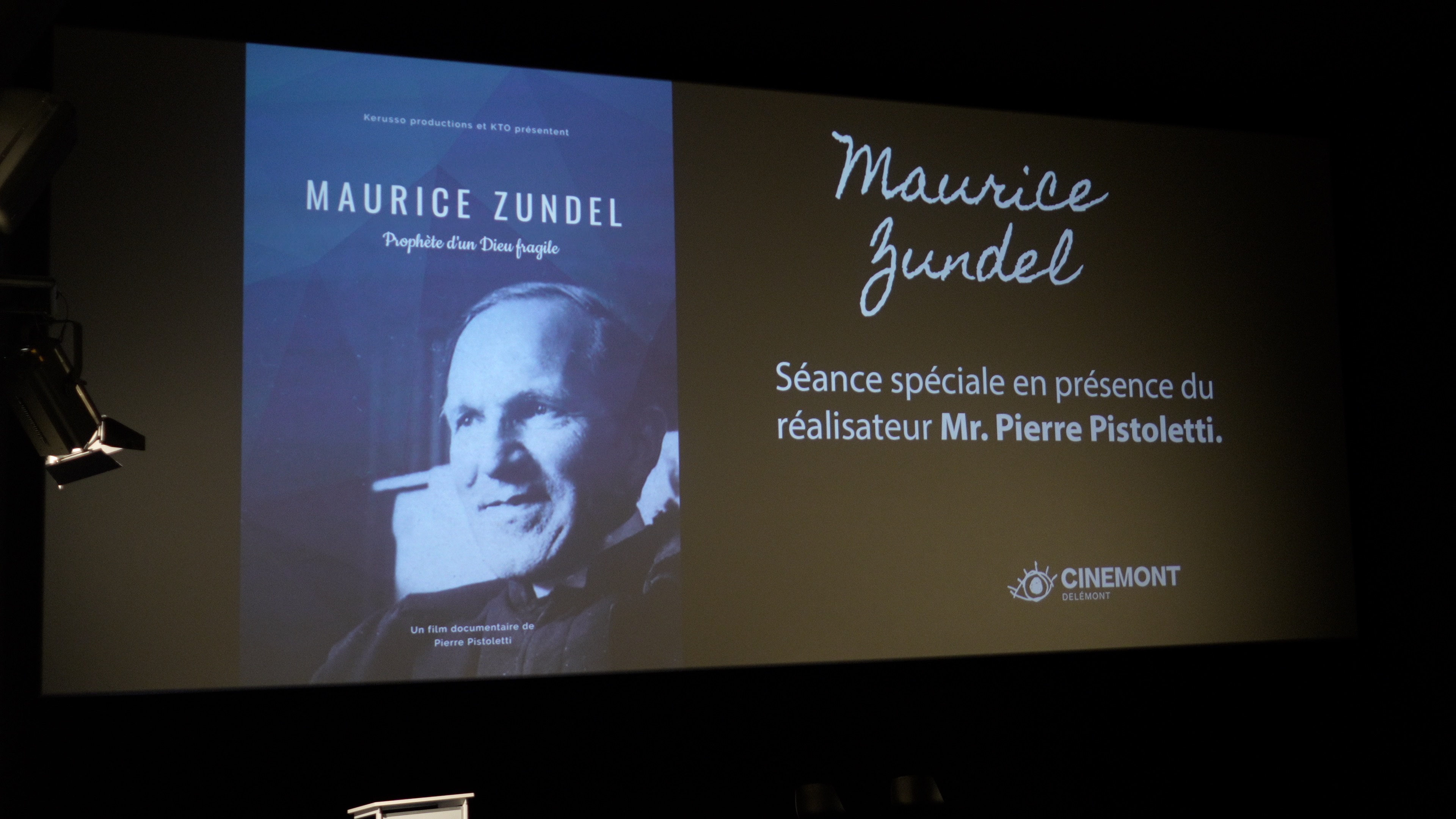Présentation du film de Maurice Zundel à Cinemont