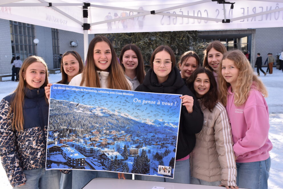 Drame de Crans-Montana: Élèves solidaires