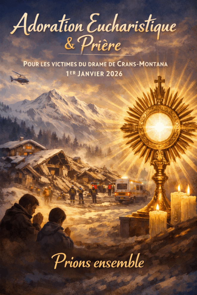 Drame de Crans-Montana : Prière et adoration eucharistique.
