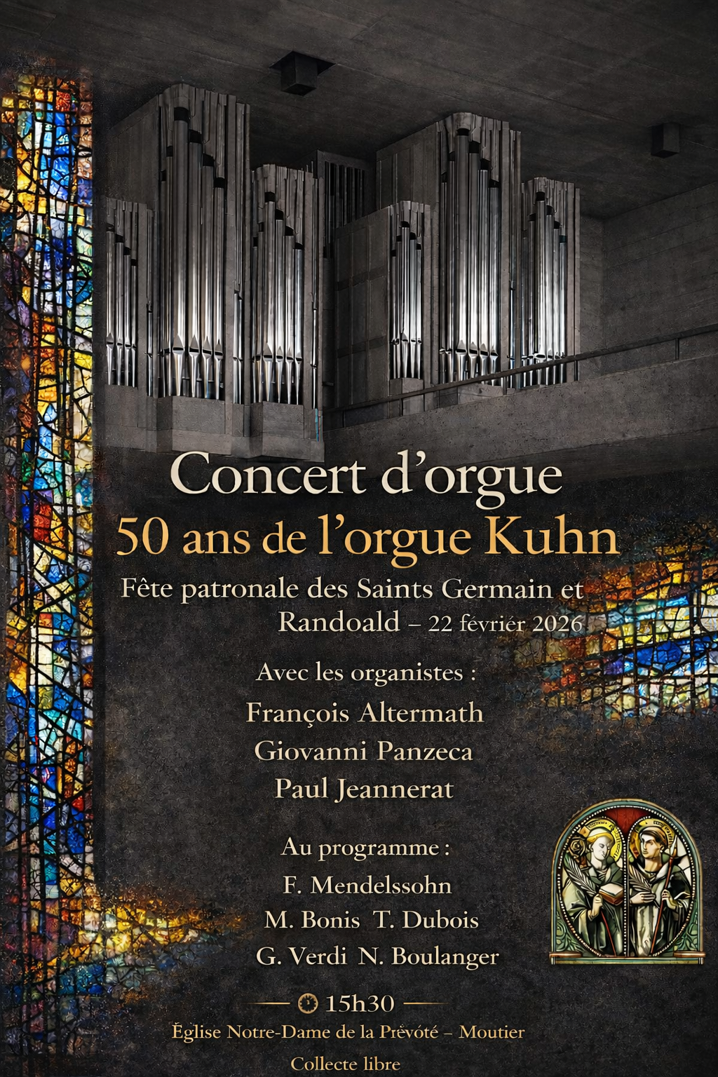 Concert d&rsquo;orgue – Moutier