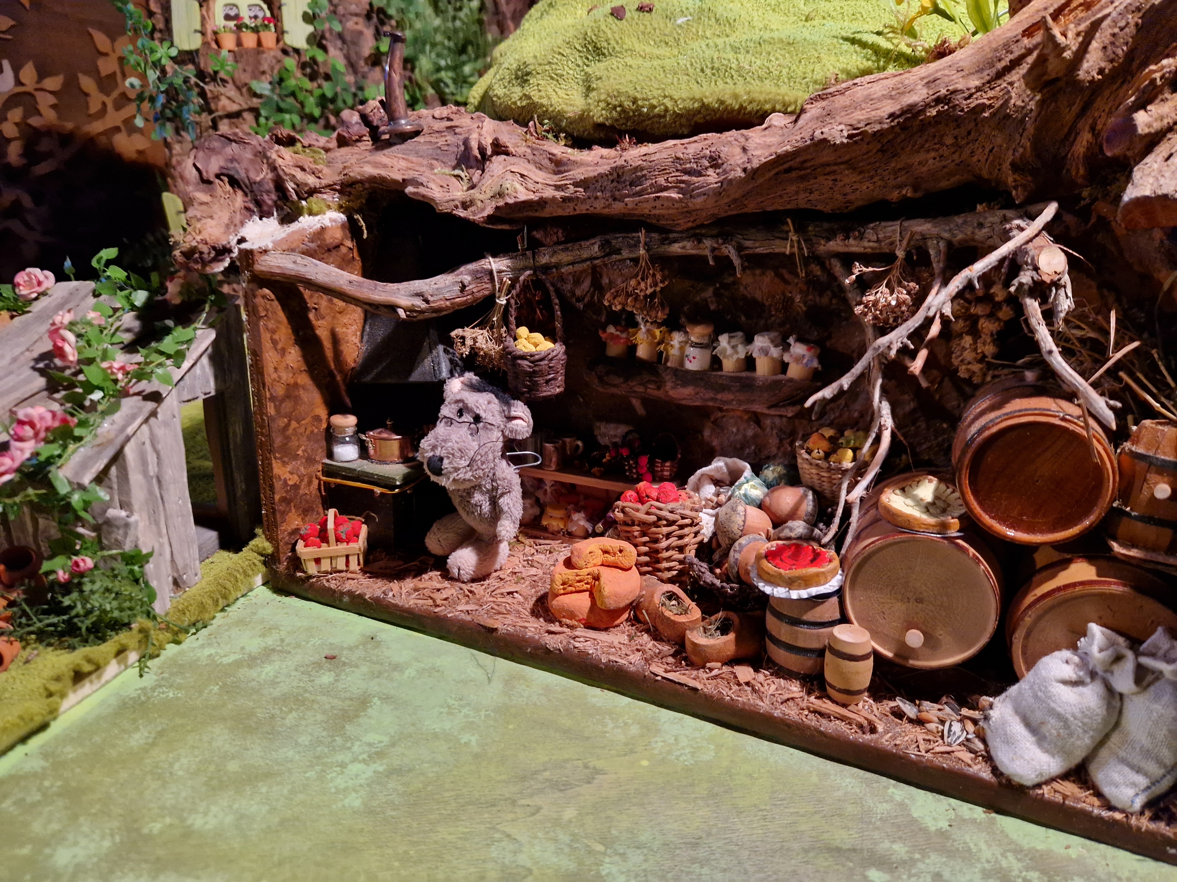 Théâtre magique sur banc